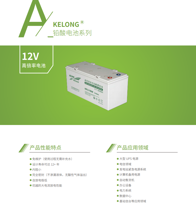 尊龙凯时蓄电池12V系列(图1)